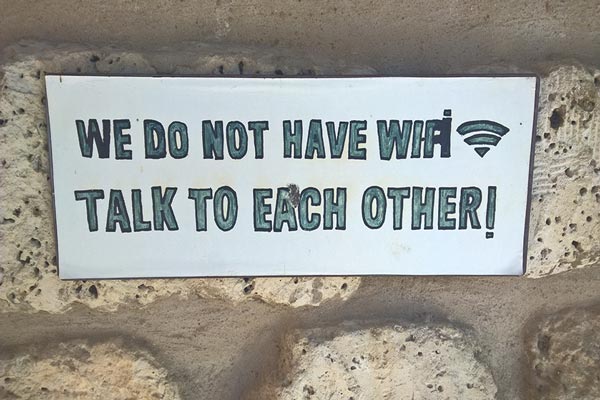We do not have wifi